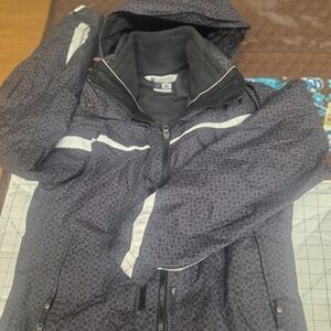 Columbia Black and Gray Fleece-Lined Jacket